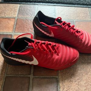 Indoor soccer shoes.